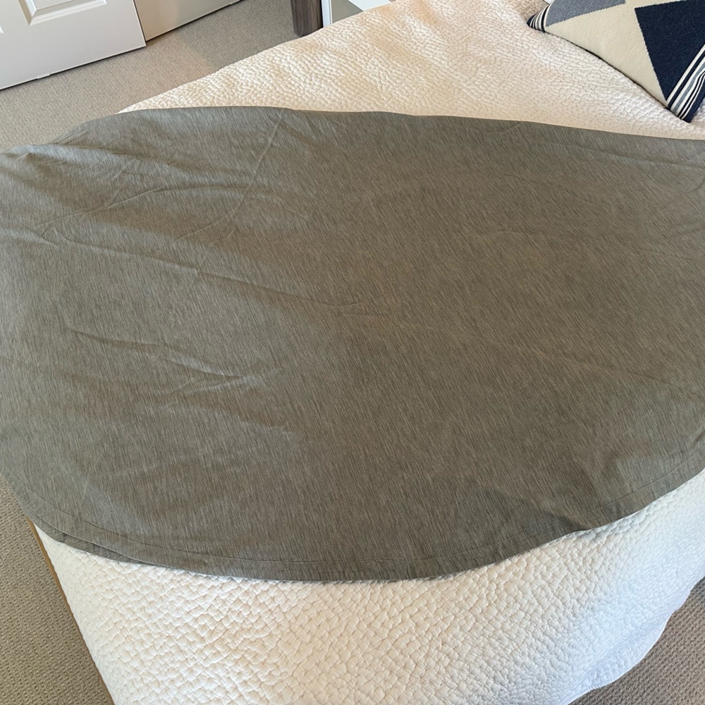 Crate and Barrel Linden 90 inch round tablecloth